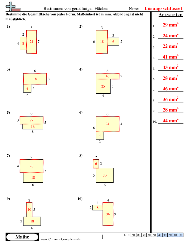  - geradlinige-flachen worksheet