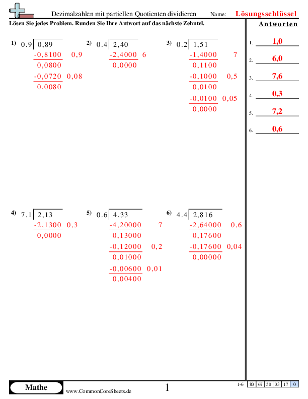  - 236 worksheet