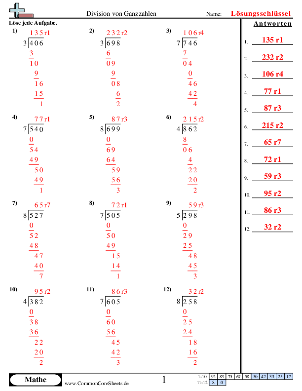  - division-mit-rest worksheet