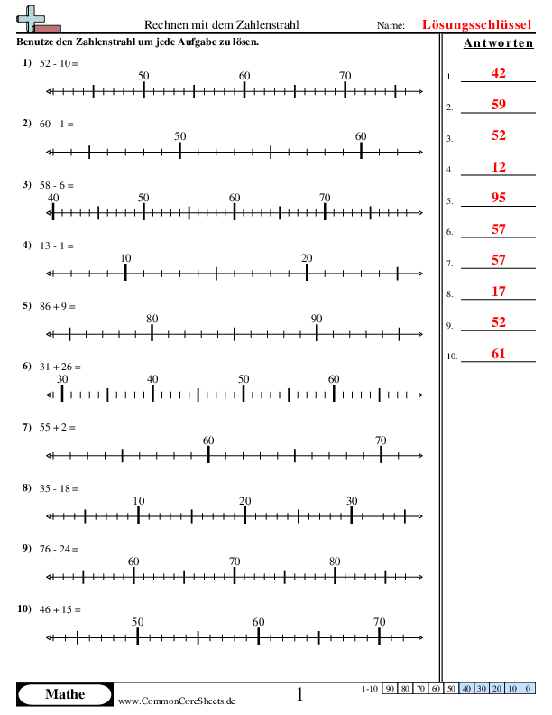  - ermitteln-von-summen-und-differenzen-mit-dem-zahlenstrahl worksheet