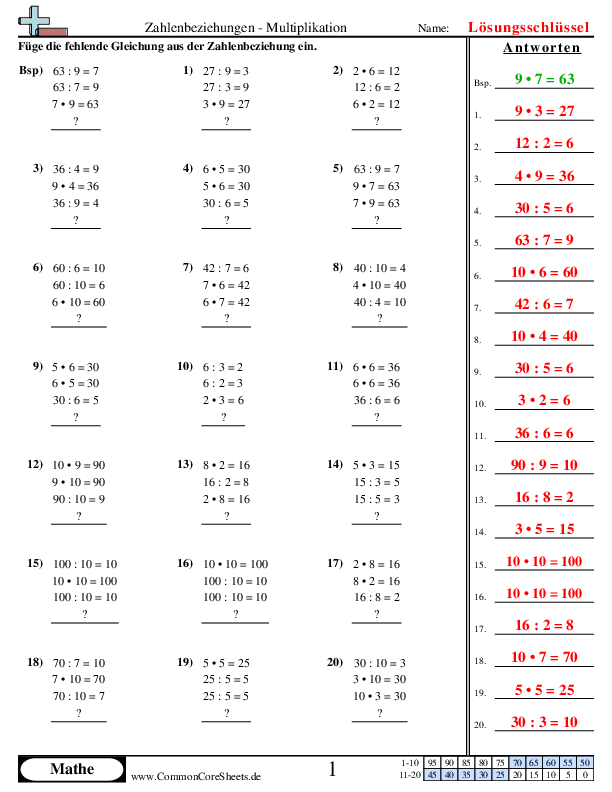  - ermitteln-der-fehlenden-beziehung worksheet