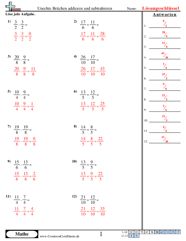  - unechte-bruche-gleicher-nenner worksheet