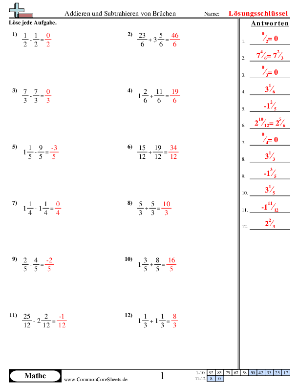  - gemischte-bruche-gleicher-nenner worksheet