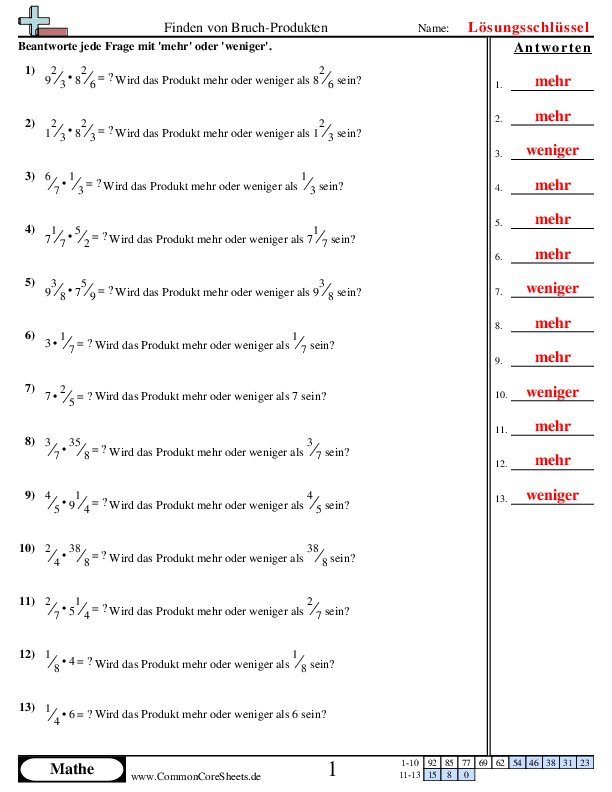  - ermitteln-von-bruch-produkten worksheet