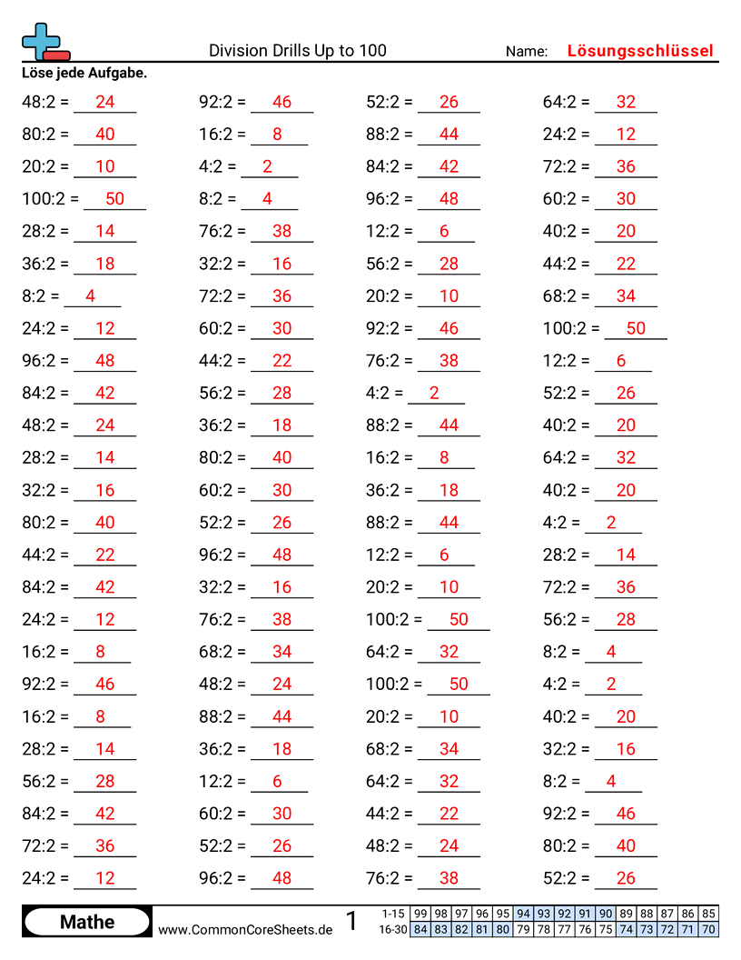2er worksheet preview