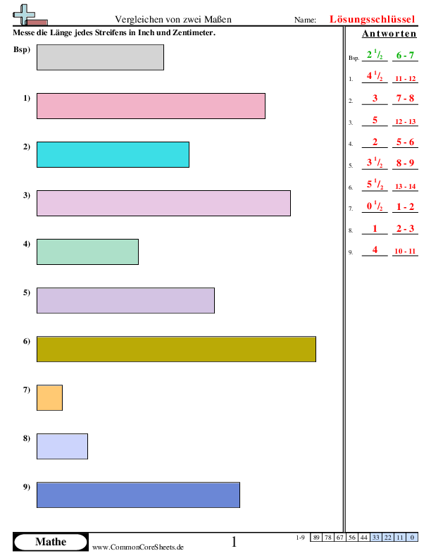  - vergleichen-von-zwei-massen-lange worksheet