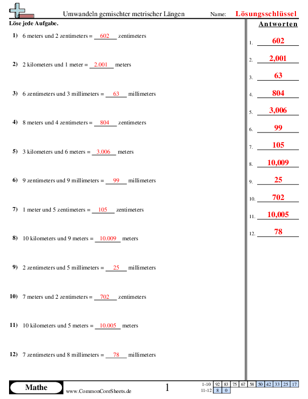  - 601 worksheet