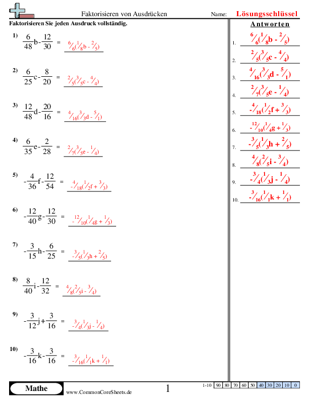  - 63 worksheet