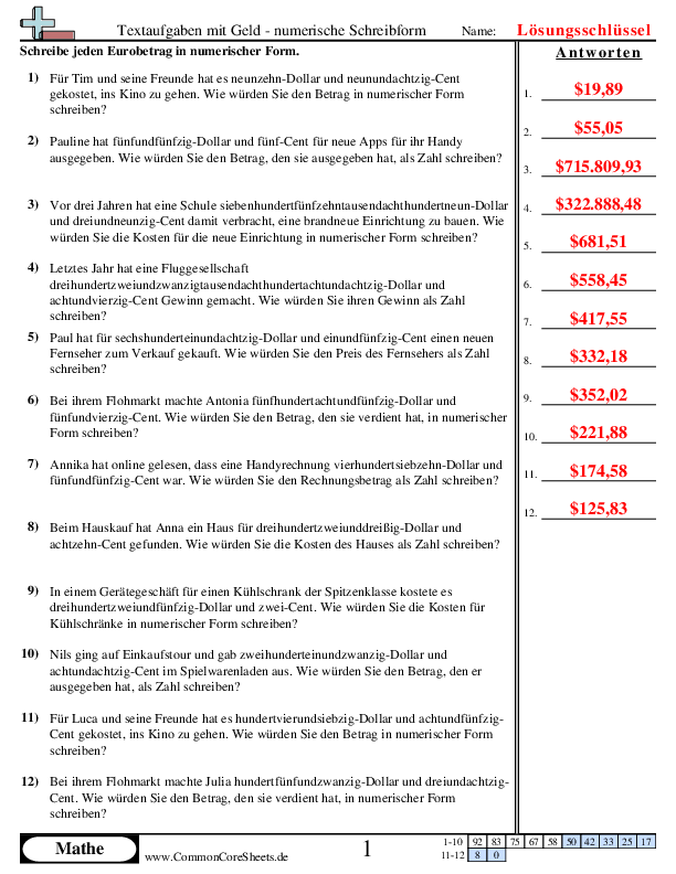  - ermitteln-von-geldsummen-euro-und-cent worksheet