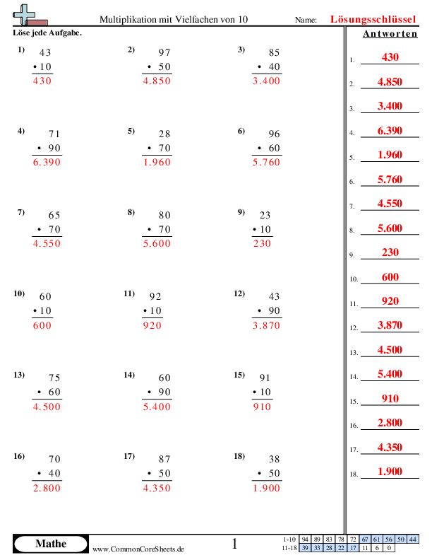  - multiplizieren-mit-zehnern worksheet