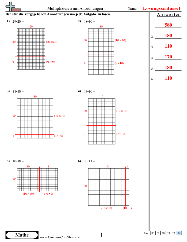  - multiplizieren-mit-anordnungen-mit-faktoren-von-10 worksheet