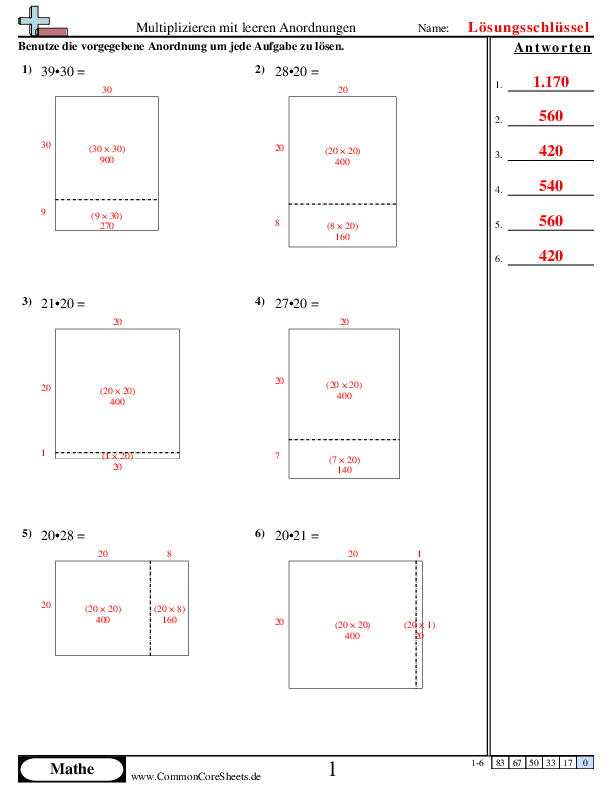  - multiplizieren-mit-anordnungen-mit-faktoren-von-10 worksheet
