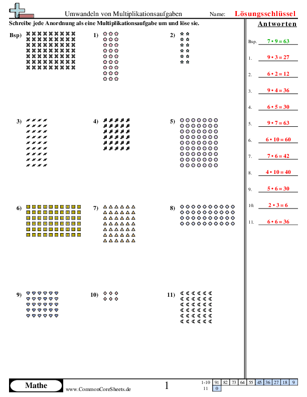  - umwandeln-von-multiplikationsaufgaben-visuell worksheet