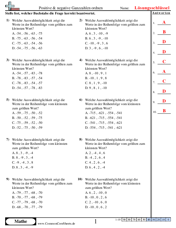  - positive-und-negative-zahlen-ordnen-multiple-choice-verfahren worksheet