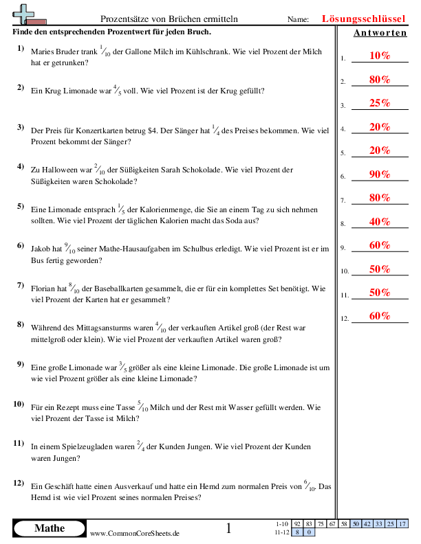  - prozentsatze-ermitteln worksheet