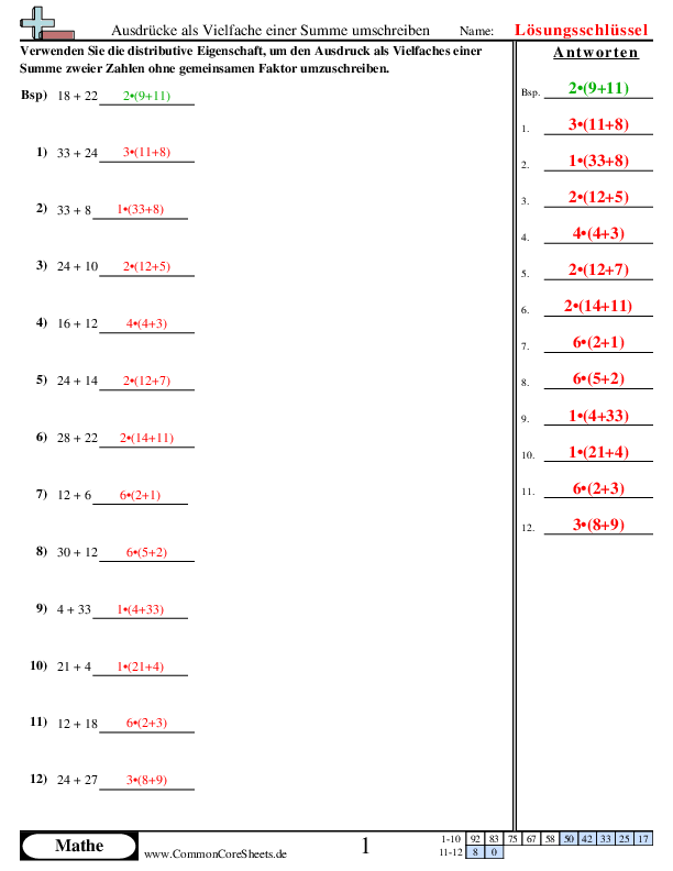  - 78 worksheet