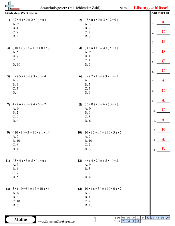  - assoziativgesetz worksheet