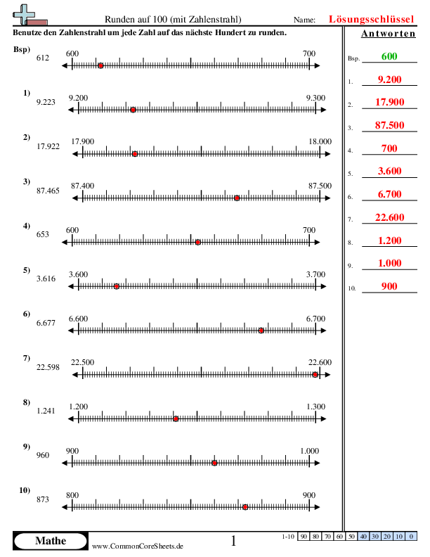  - runden-auf-hunderter-stellen-mit-dem-zahlenstrahl worksheet