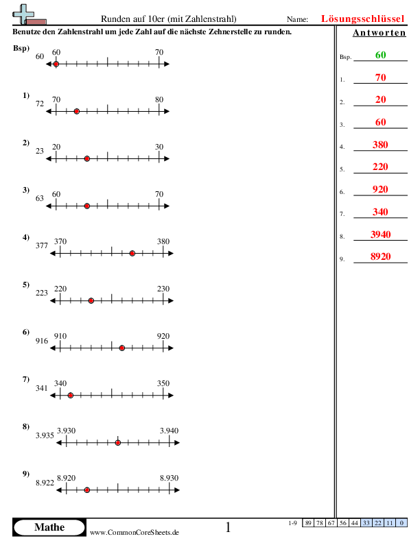  - runden-auf-die-zehnerstelle-mit-dem-zahlenstrahl worksheet