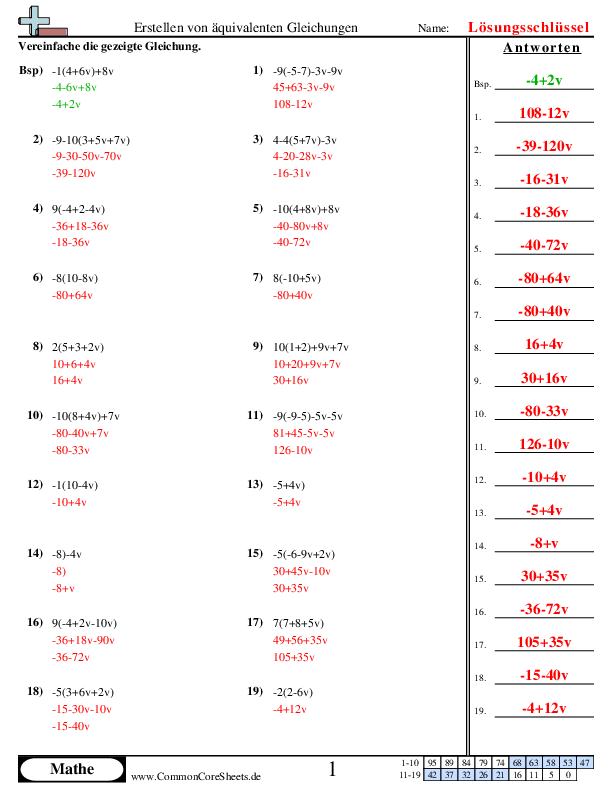  - ausdrucke-vereinfachen worksheet