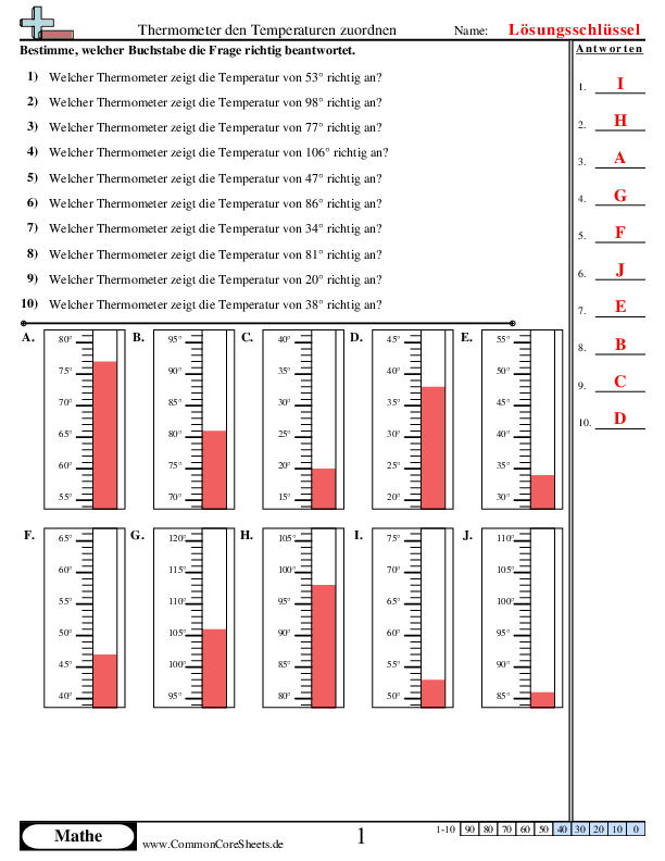  - thermometer-richtig-zuordnen worksheet