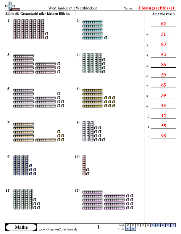  - wertblocke-zehner-und-einer worksheet