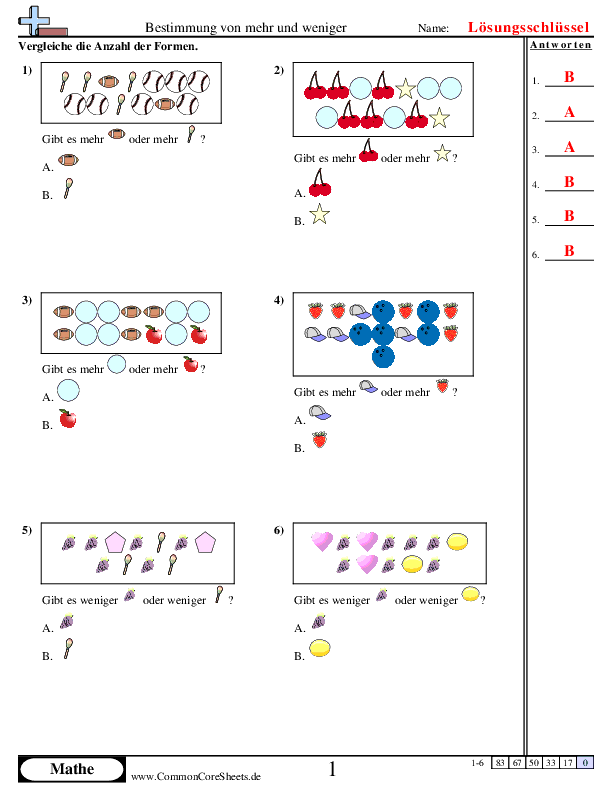  - bestimmung-von-mehr-und-weniger worksheet