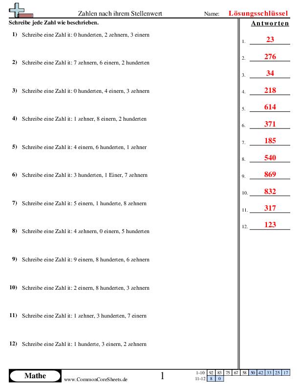  - stellenwerte-verstehen-3-stellen worksheet