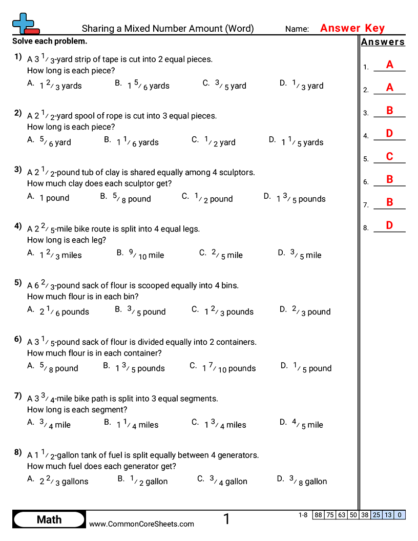 Related worksheet