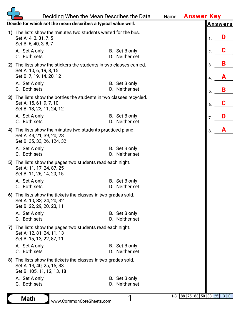 Related worksheet